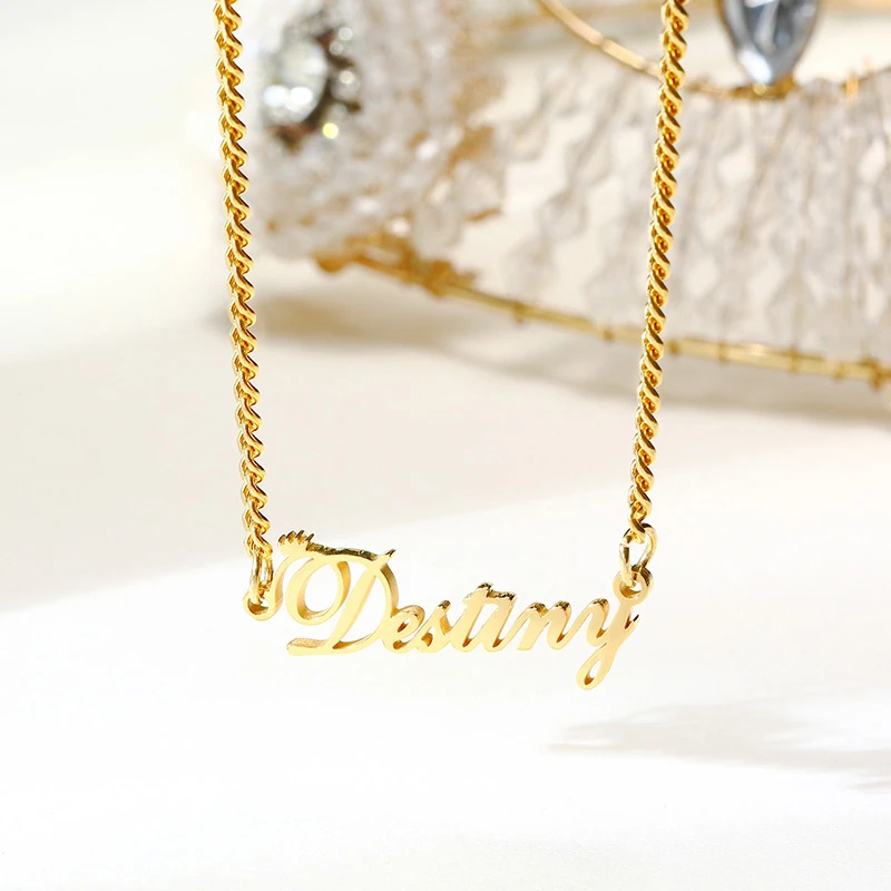 Подвеска с именем на заказ индивидуальное ожерелье ручной работы несколькими