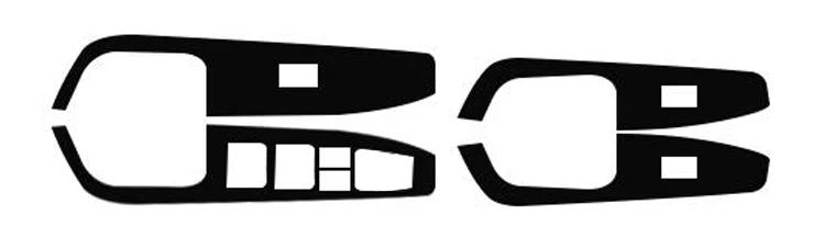 Стайлинг автомобиля наклейка на окна из черного углерода кнопка переключения