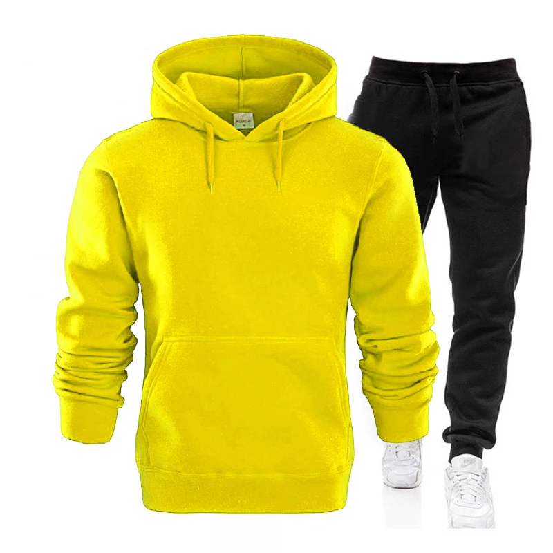 

Spring and Autumn New Men's Skull Printed Sweater Hoodie + Pants Suit Sports and Leisure Outdoor Men's Suit