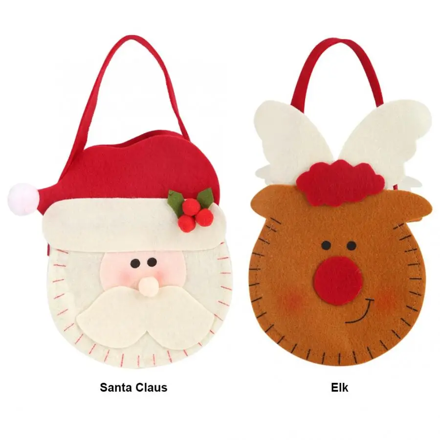 Рождественская подарочная упаковка милая Сумочка с Санта-Клаусом Подарочная