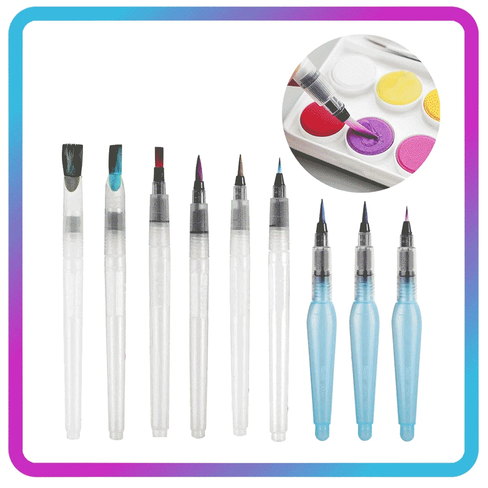 9 шт. Акварельная Ручка для хранения воды набор акварельных кистей ручка