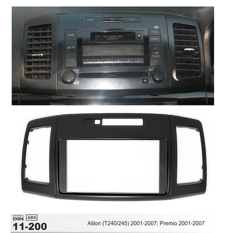 Автомобильная радиоприемная панель Fascia Для Toyota Allion 240 o Cover Dash Trim монтажная рамка