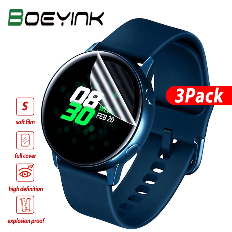 Мягкая Гидрогелевая пленка для часов Samsung Galaxy Watch Active R500 1 2 3 шт. защитная 3D защита