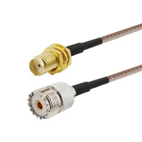 1 15m adapter for uhf base and mobile antenna sma female to uhf so 239 female rg316 cable for baofeng cb radio handheld radio