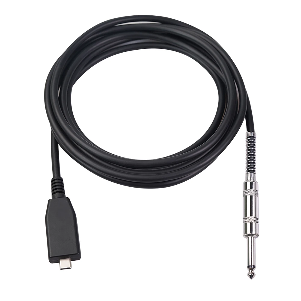 Тип USB C Male к 6 35 мм Мужской кабель гитарный аудио Запись адаптер Шнур гитары