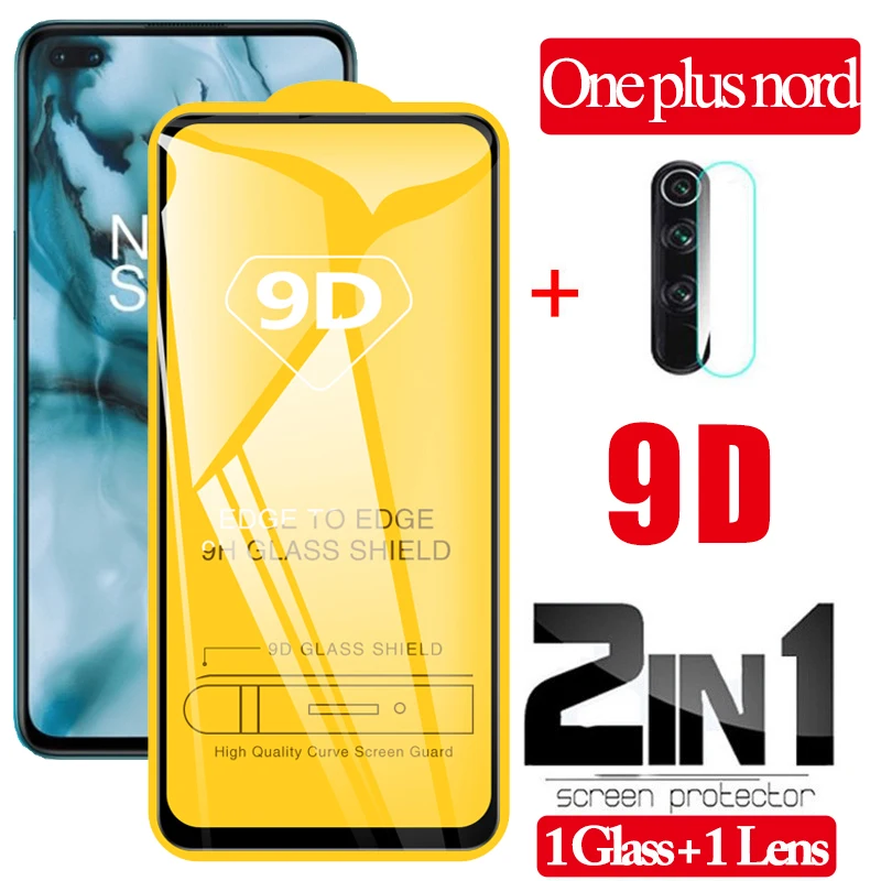 2 в 1 9D мягкие Камера Стекло es One plus nord закаленное Экран протектор + oneplusnord защитная