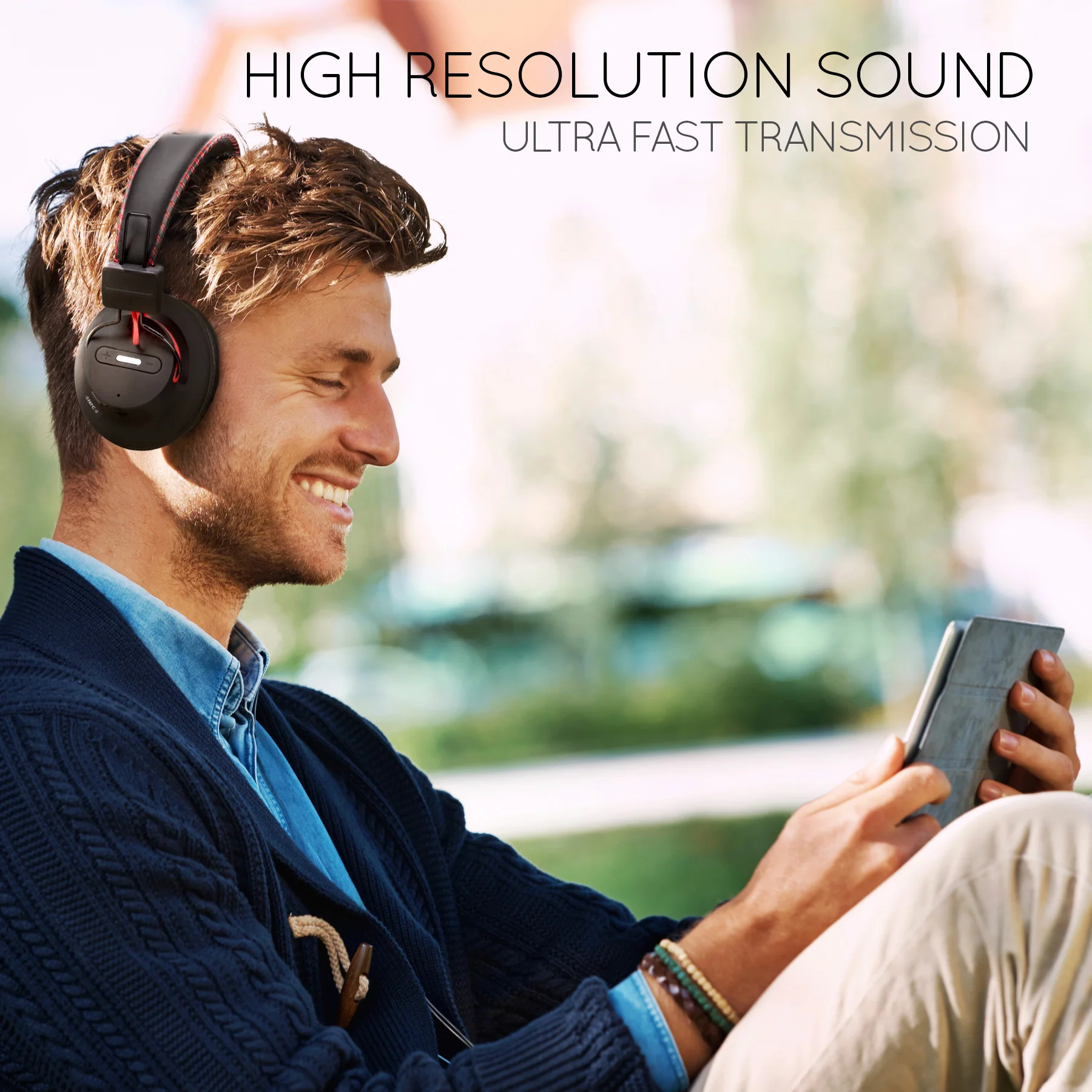 Bluetooth-наушники с микрофоном для ПК aptX Hi-Fi 40 часов | Электроника