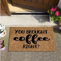 welcome entrance doormat coffee lovers floor mats home hallway bedroom kitchen rectangle non slip rugs