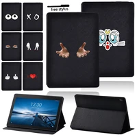 flip tablet case for lenovo tab e10 tb x104fm10 10 1 tb x605f funda pu leather cover for tab m10 plus 10 3 tb x606f folio capa