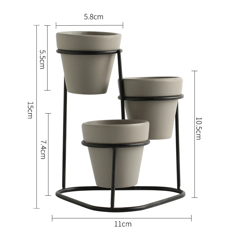 

Nordic Style Home Mini High-Quality Flower Pots Simple Garden Indoor Modern Plant Display Stands