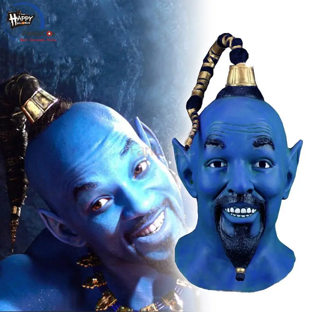 2019 маска Аладдина Джинни для косплея хобби Хэллоуина выступлений шапка шлем