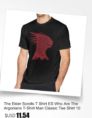 The Elder Scrolls T Shirt Elder Scrolls Online Merchandise T-Shirt Oversized Basic Tee Shirt Cotton Mens Short Sleeves Tshirt