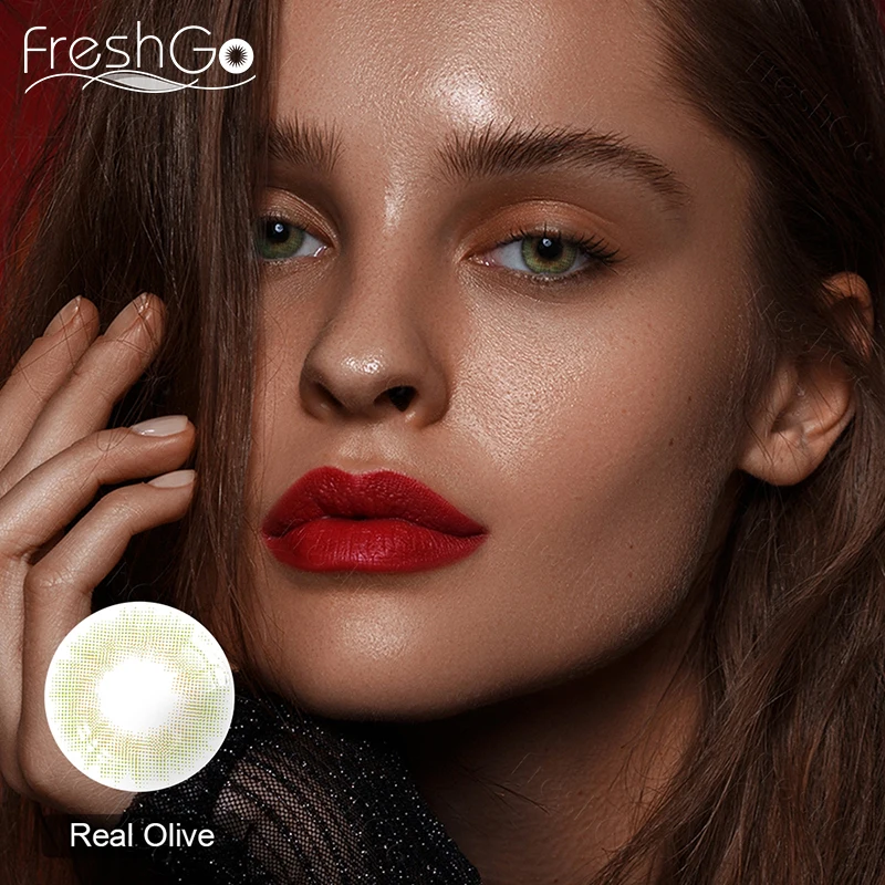 

Контактные линзы Freshgo естественного цвета для макияжа, цветные контактные линзы для глаз, цветные линзы для глаз, мягкие контактные линзы дл...