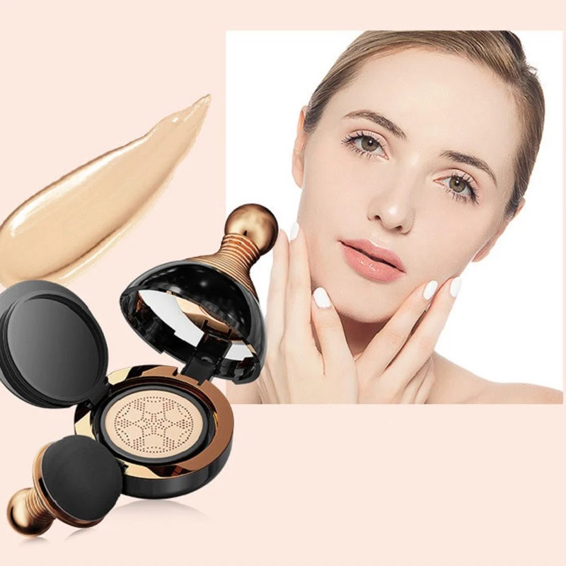 

BB Air Cushion Face Base Makeup Mushroom Head CC Cream Concealer Foundation Brighten Skin Tone Whitening Waterproof Cosmetics