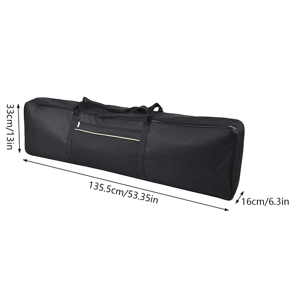 

88 Key Keyboard Gig Bag Case,Portable Durable Keyboard Piano Waterproof 420D Oxford Cloth With 10mm Cotton Padded Case Gig Bag