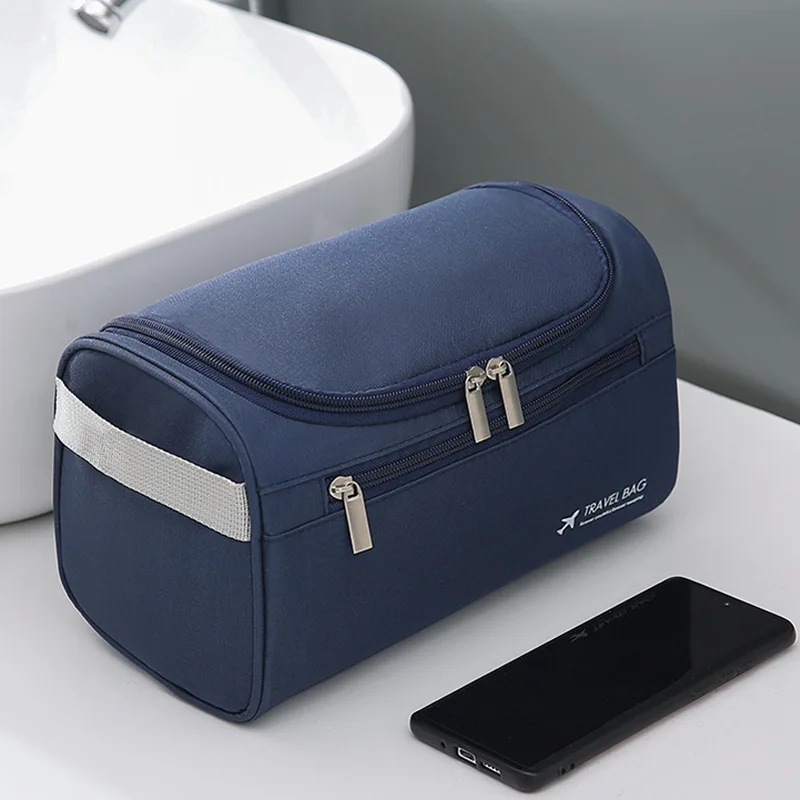 FUDEAM Polyester Men Business Portable Storage Bag Toiletries Organizer Women Travel Cosmetic Bag Hanging Waterproof Wash Pouch images - 6