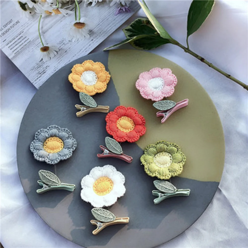 

2 Pc Hair Clip Set Girl Cute Hair Bands Hair Accessories Flower Leaf Headwear Hairpins Cartoon Hair Band Hairpin Headdress