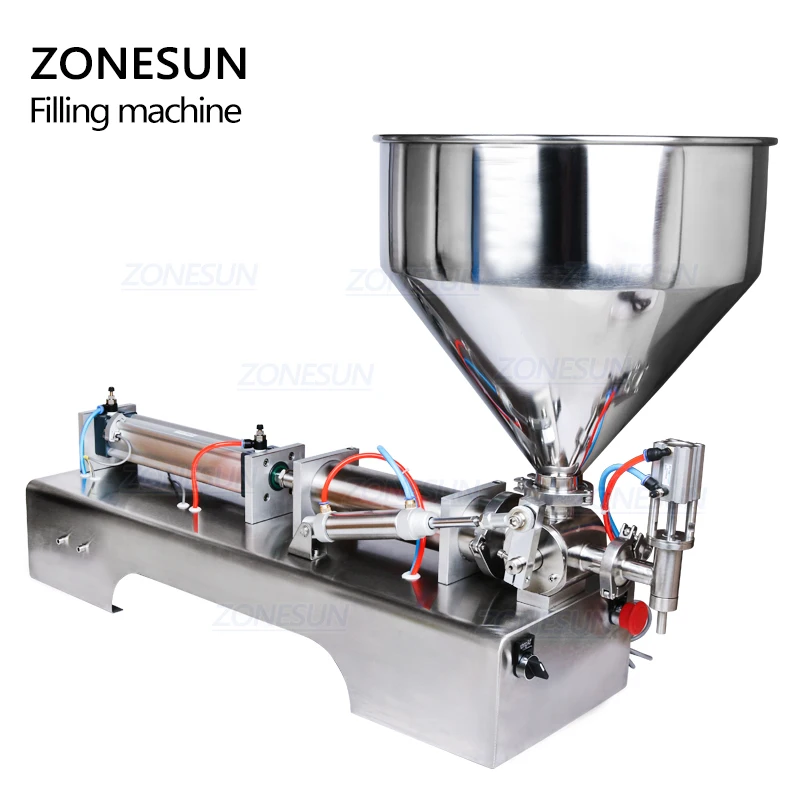 ZONESUN 50-500 мл пневматический объемный спиртовой гель разливочная машина жидкий
