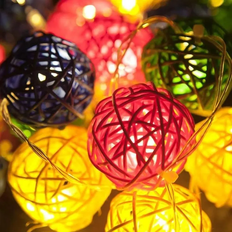 

5pcs 3cm Rattan Bamboo Ball Ornaments Home Christmas/Birthday Party Decorations Kids Toys Supplies Ball Rattan Wedding DIY L9U8