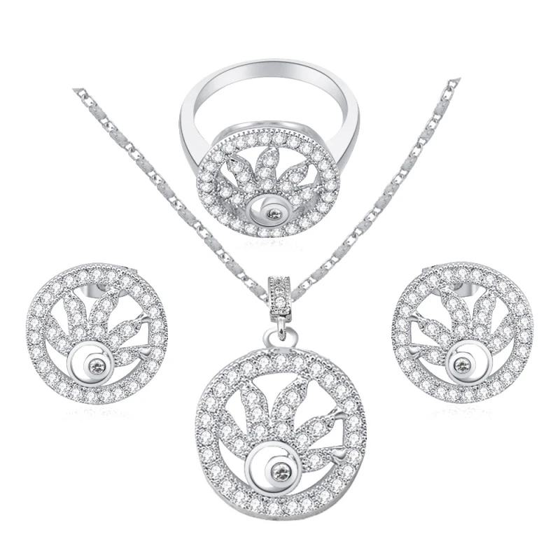 Сверкающие циркониевые наборы для глаз с белым цирконием модные ювелирные