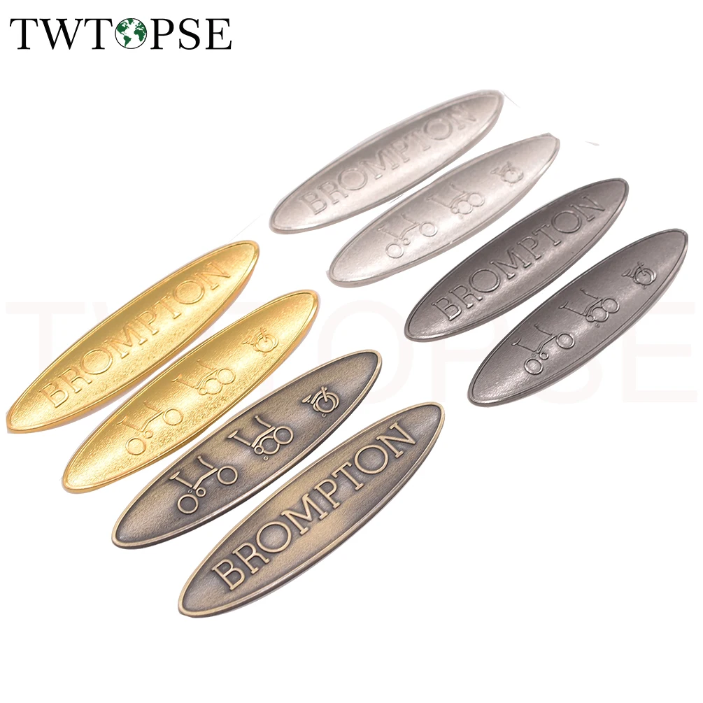 Металлический велосипедный стикер TWTOPSE значок s для головы Бромптона наклейка на