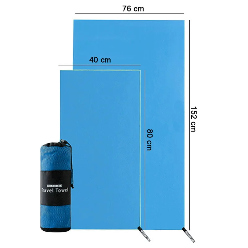 Быстросохнущее спортивное полотенце портативное пляжное абсорбирующее влагу