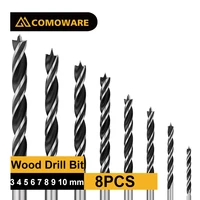 wood drill bit set brad point 3mm to 10mm 8pcs