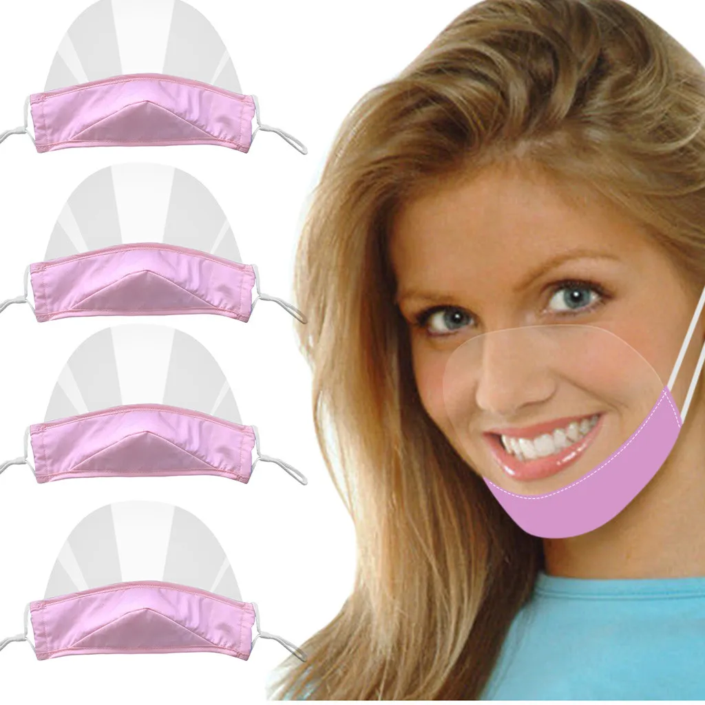 4 шт. мини маска для лица удобная прозрачная визуальная маскарадов на Хэллоуин