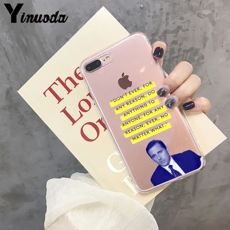 2 Yinuoda Майкл Скотт офис забавные; с юмором 5 чехол для iPhone X XS MAX 6 6s 7 7plus 8 8Plus 5 5S SE XR 11 pro max - Цвет: 2