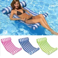 swimming pool inflatable raft multifunctional high quality entertainment lounge chair water inflatable hammock rest floating bed