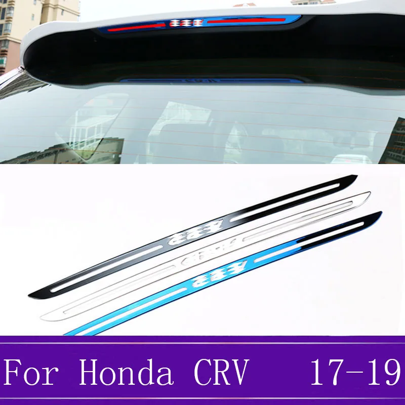 1Pcs Stainless Steel High Position Brake Lights Decoration Cover Fit For 2017 2018 2019 Car Styling Accessories fast ship|Лепнина для
