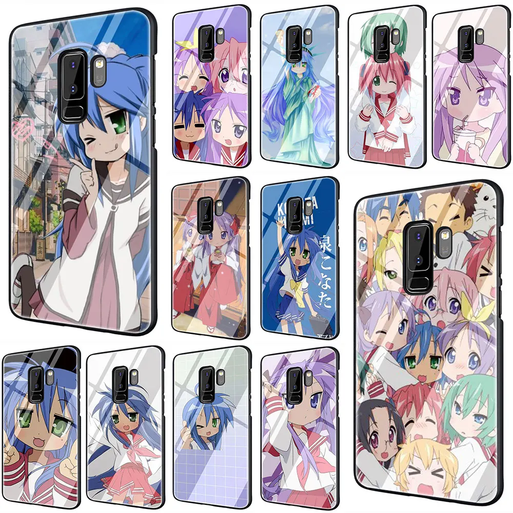 Чехол для телефона из закаленного стекла Lucky star Samsung Galaxy S7 edge S8 Note 8 9 10 Plus A10 20 30 40 50 60