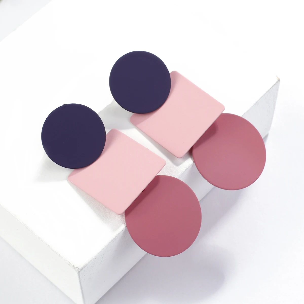 Женские Висячие серьги AENSOA уникальные корейские простые подвески карамельных