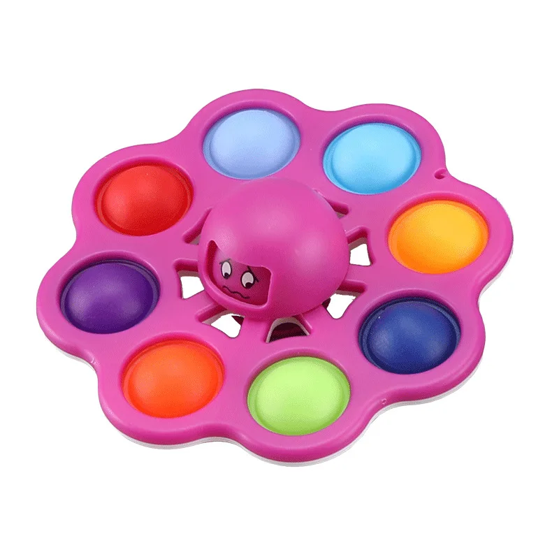 

Pop It New Rotating Face-changing Octopus Bubble Fun Rodent Extermination Pioneer Silicone Finger Gyro Flip Fingertip Gyro