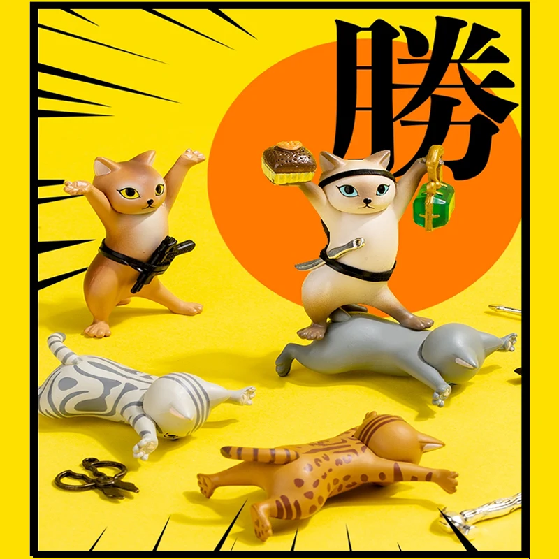 Держатель для ручек Qualia Cartoon Cat Pen Holder Bracket Funny Cute Kawaii Decor Decoration Handmade Enchanting Coffin Dance Doll Toys.