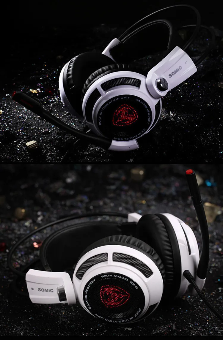Somic G941 Usb 7,1 электронная Спортивная игровая гарнитура микрофон Вибрирующая стерео прослушивание звука распознавание местоположения гарнитура