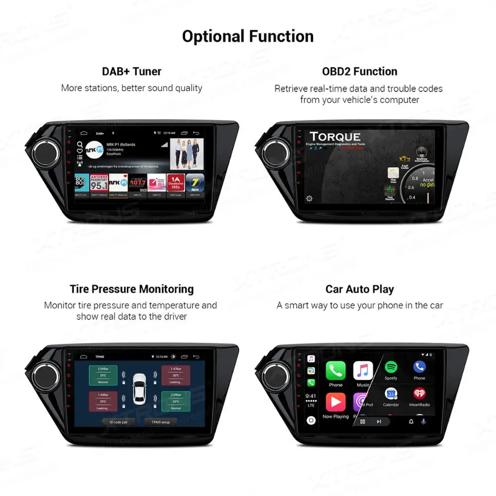 Автомобильный мультимедийный плеер XTRONS на Android с 9 &quotэкраном GPS DSP для Kia Rio 5 door Sedan