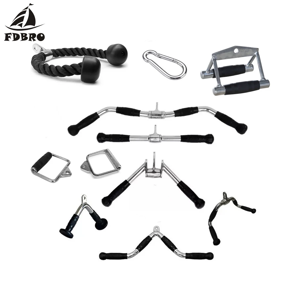 Новый Трицепс FDBRO черный для укрепления фитнеса тренажеры рычаг тренировок трос