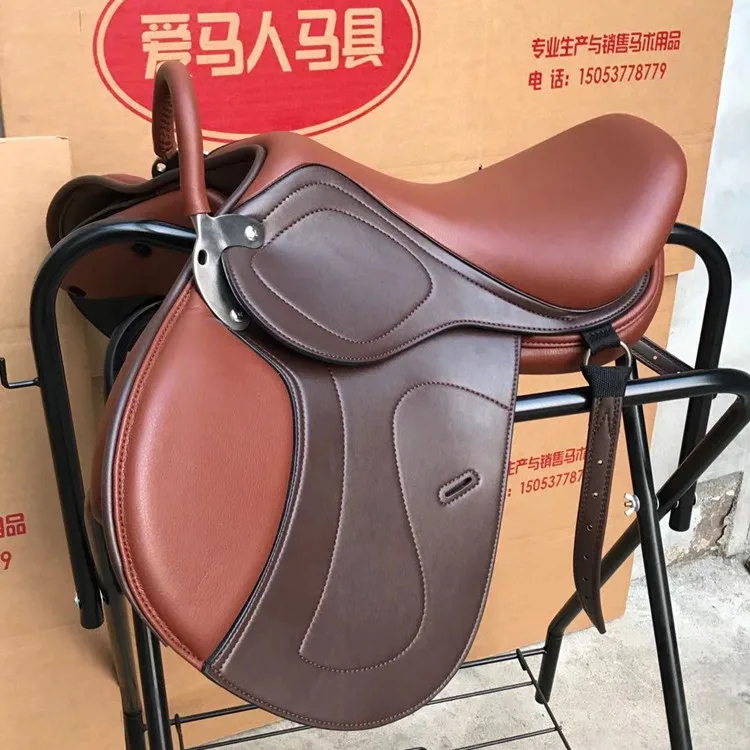 Интегрированное седло пони с двойной обхватом для тренеров детское лошади