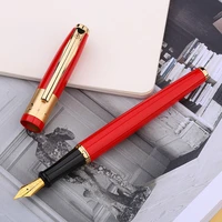 picasso 923 metal fountain pen braque iridium fine 0 5mm red with clip writing ink pen for office business school gift