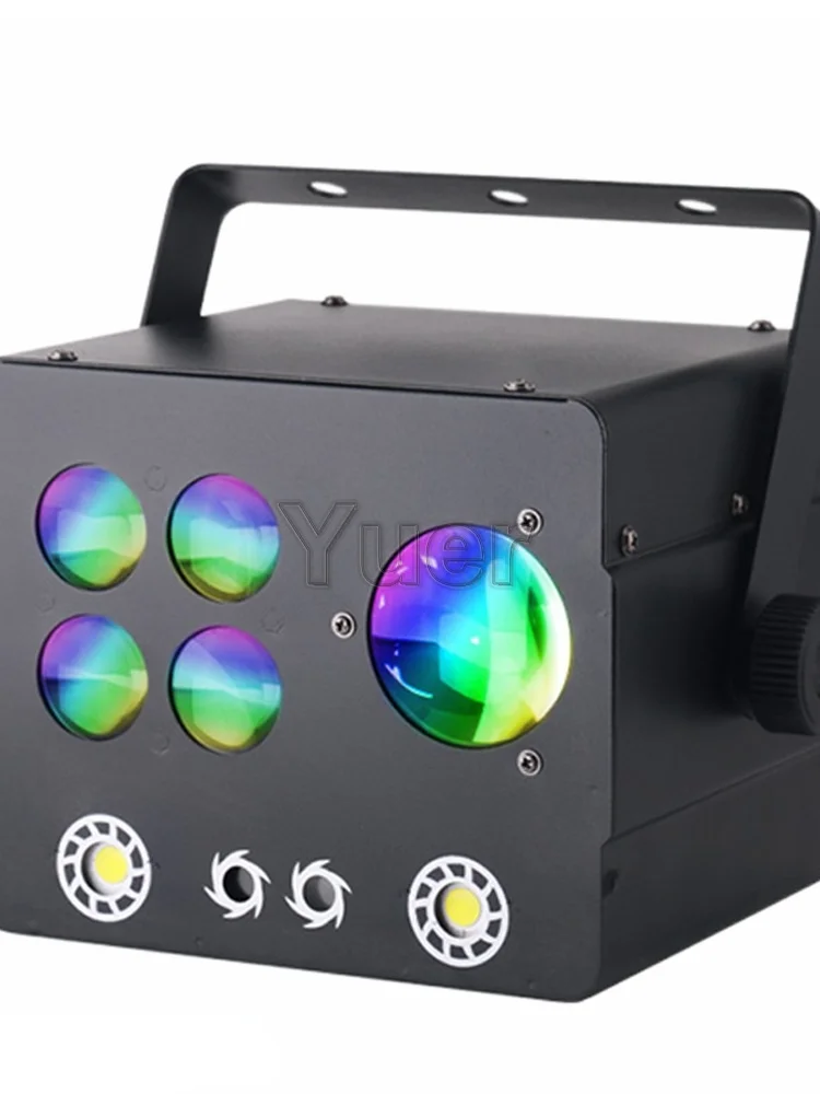 Светодиодный сценический прожектор 4 в 1 лазерный проектор со звуковой