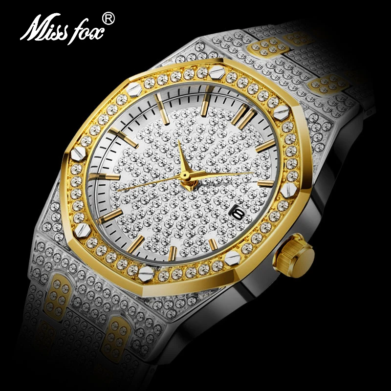 Прямая поставка дизайнерские мужские часы Piguet из Королевского дуба золотистые и