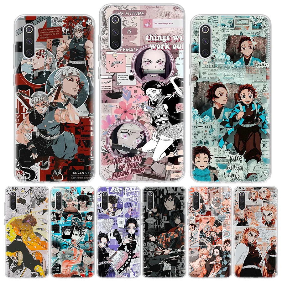 

Kimetsu No Yaiba Demon Slayer Anime Phone Case For Xiaomi Mi 11T 11i 11 Ultra 10 Lite 5G 12 Pro 12X 10T 9T 9 8 6X 5X Capa Coque