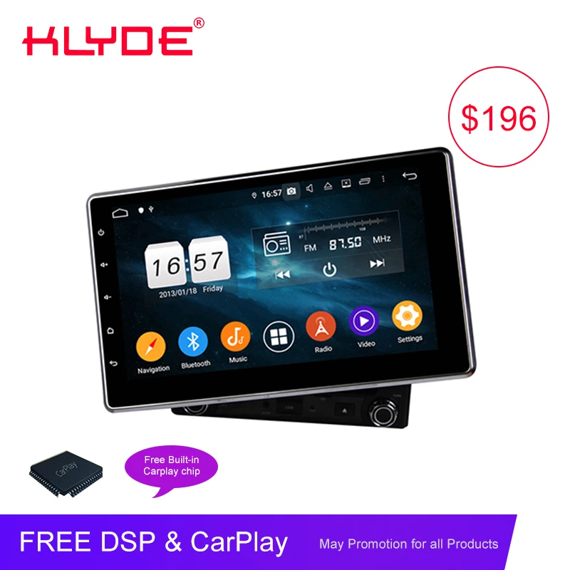 KD-8080 klyde 10 1 дюймов android 9 0 PX5-3 вверх/вниз/влево/вправо регулировка угла автомобиля