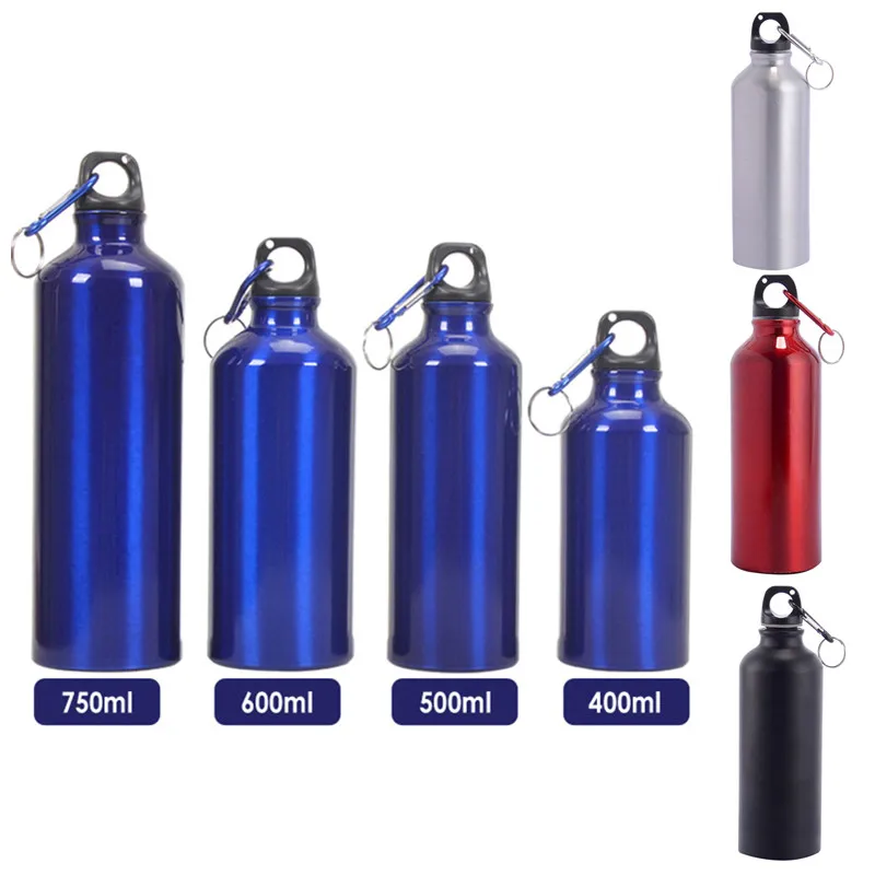 

400ml 500ml 600ml 750ml Aluminum Alloy Sports Water Bottles Cycling Camping Bicycle Bike Kettle Outdoor Riding Sports Kettle Cup