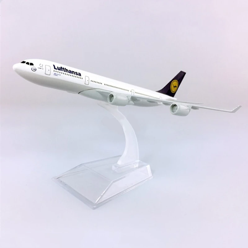 16cm Germany Air Lufthansa A340 Airlines Airplane Diecast Alloy Metal Model Airbus 340 Airways Plane Aircraft | Игрушки и хобби