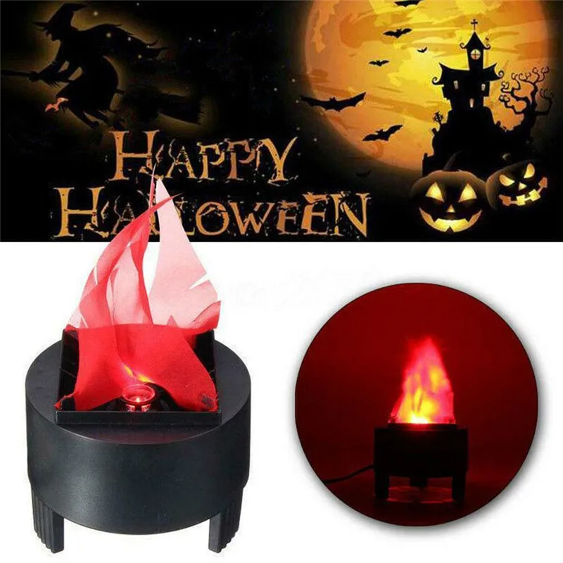 Хэллоуин СВЕТОДИОДНЫЙ поддельные пламенная лампа фонарь ночной Светильник для