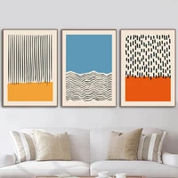 modern abstract geometric line dot wall art canvas painting nordic posters and print gallery wall pictures for living room decor