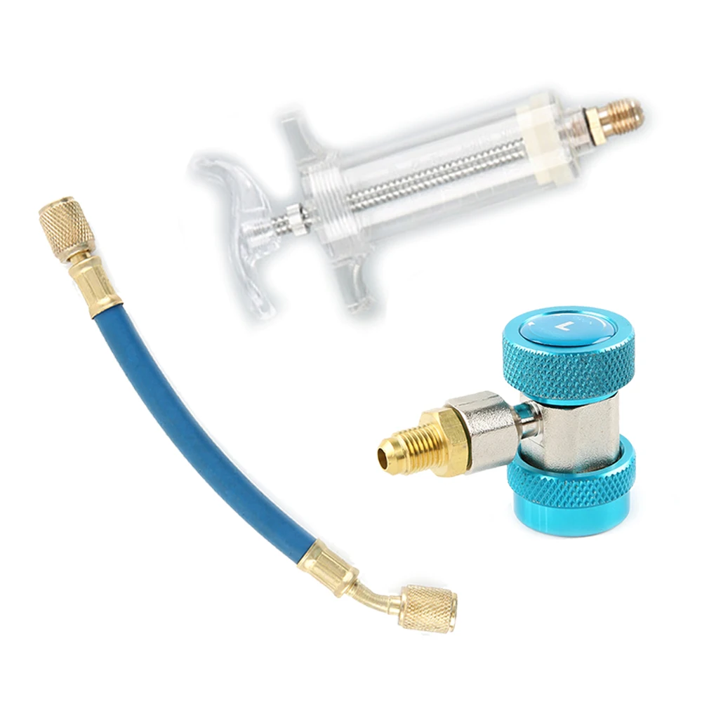 R12 адаптер Комплект R134A автомобиль 5 шт. масло/инжектор красителя с низкой