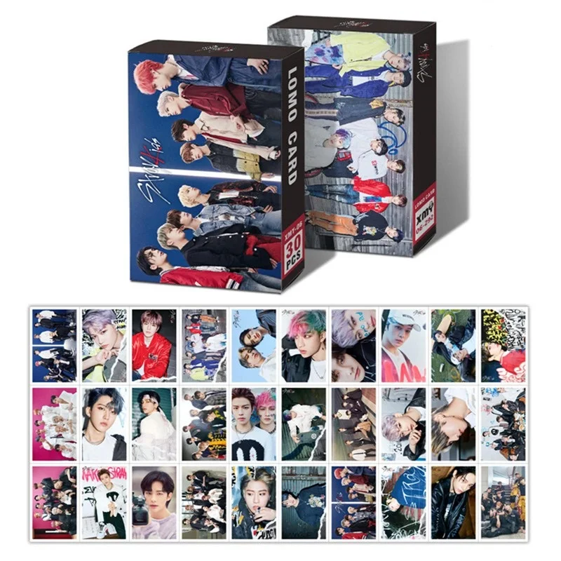 30 шт./кор. Kpop STRAY KIDS MONSTA X NCT 127 дважды новый альбом LOMO Card Фотокарта Самодельные